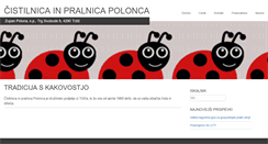Desktop Screenshot of cistilnicapolonca.si